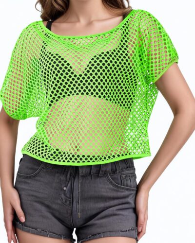Green Off-Shoulder Top