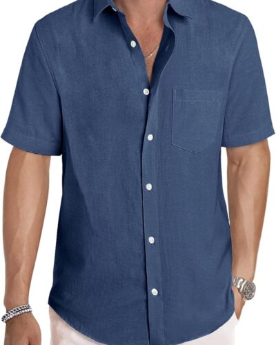 Men's Cotton Dress Shirt - Image 16