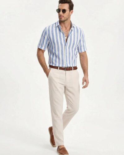 Men's Cotton Dress Shirt - Image 6