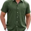 Men's Linen Short Sleeve Shirt