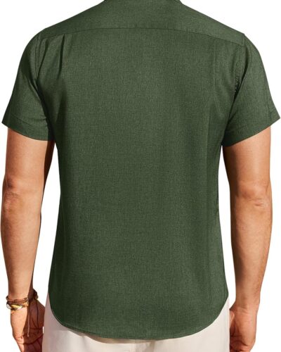 Men's Linen Short Sleeve Shirt - Image 4