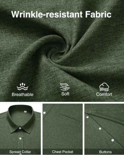 Men's Linen Short Sleeve Shirt - Image 5