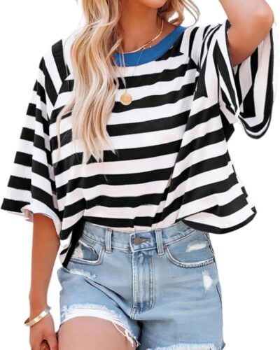 Striped Women's T-Shirt - Image 19