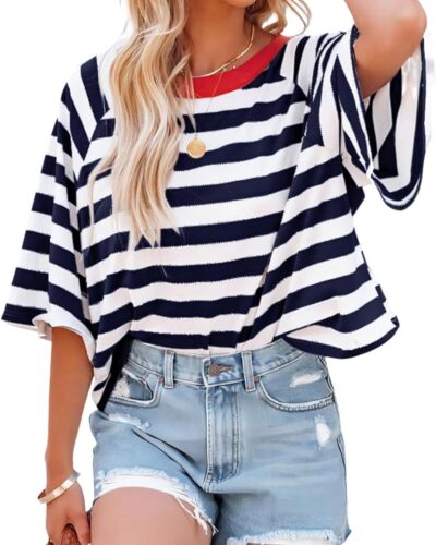 Striped Women's T-Shirt - Image 21