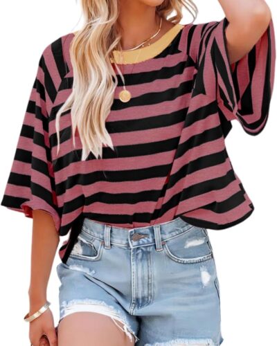 Striped Women's T-Shirt - Image 25