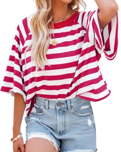 Striped Women's T-Shirt - Image 26