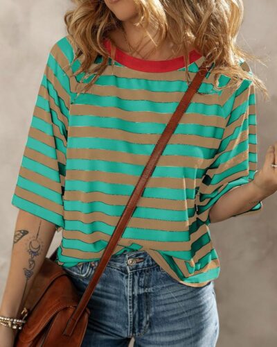 Striped Women's T-Shirt - Image 5