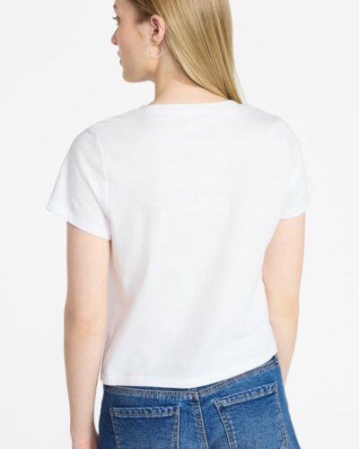 Women's Cropped Cotton Tee - Image 2