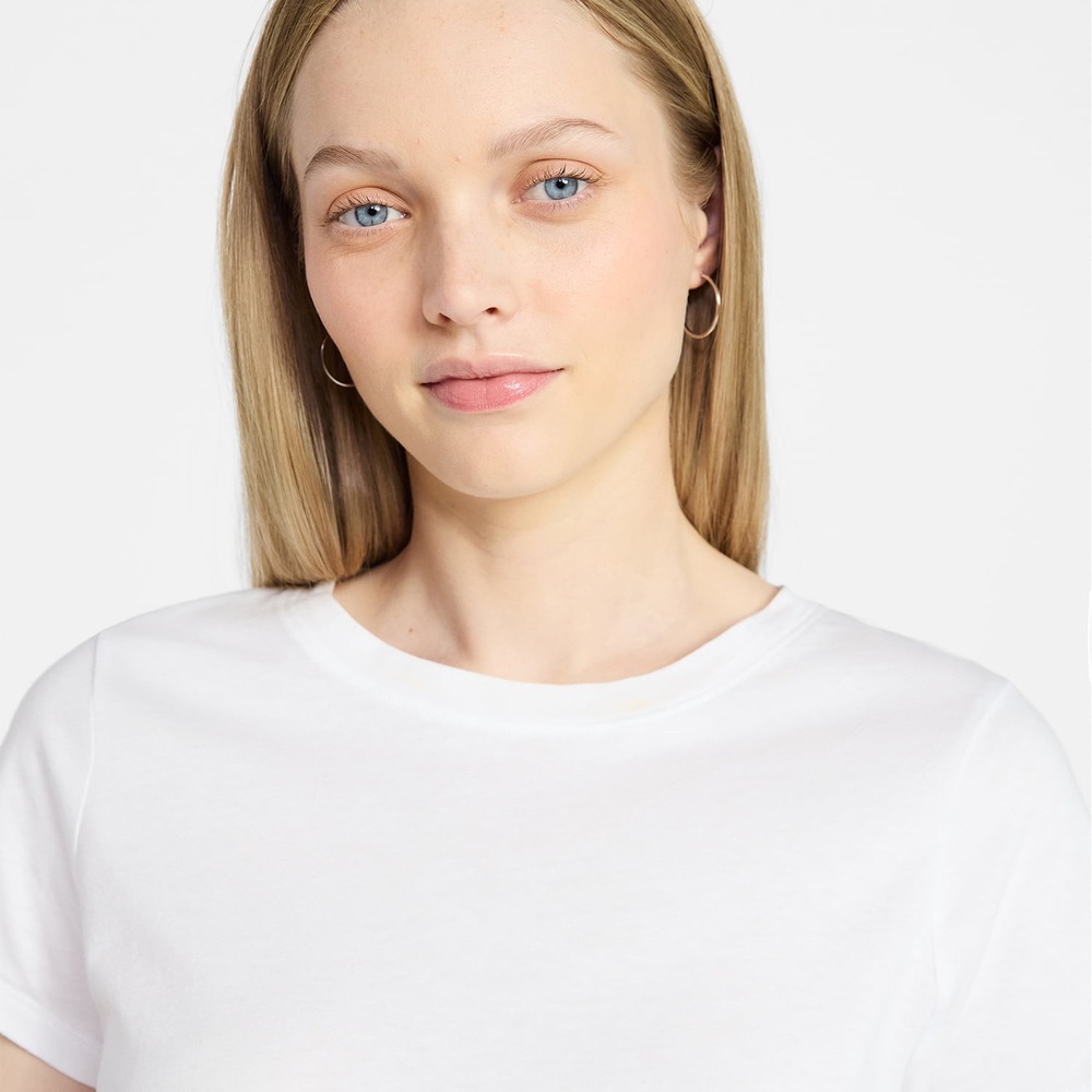Women's Cropped Cotton Tee - Image 3