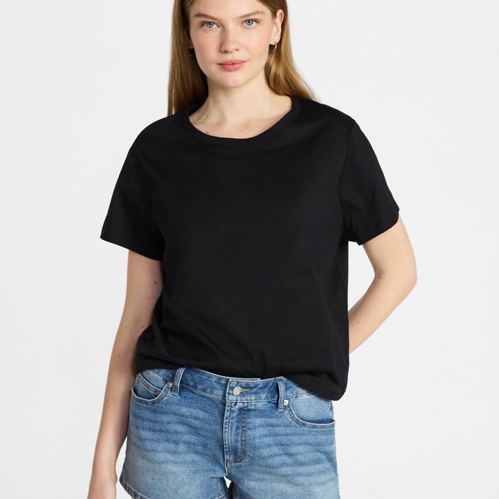 Women's Cropped Cotton Tee - Image 5