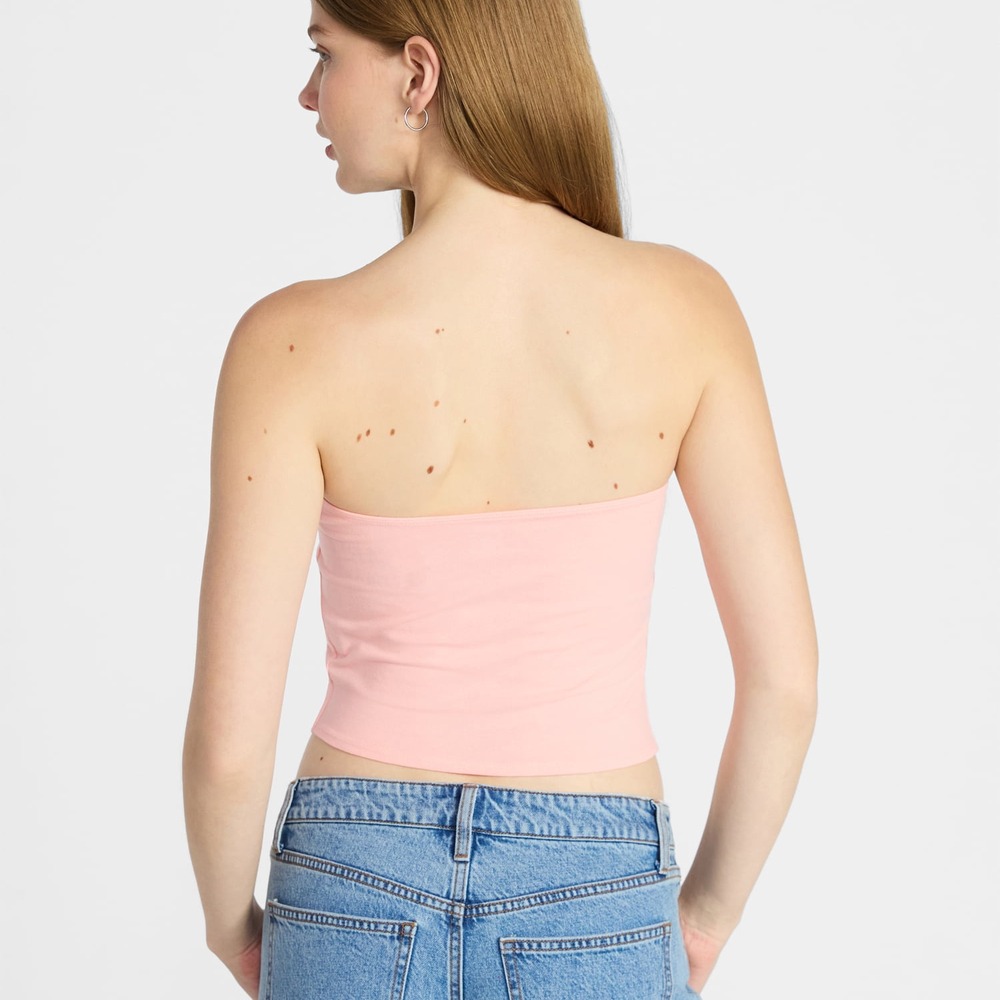 Women's Cropped Tube Top - Image 2