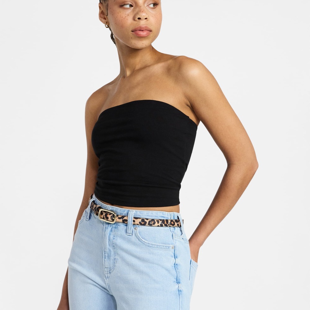 Women's Cropped Tube Top - Image 5