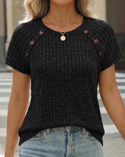Women's Knit Blouse - Image 3