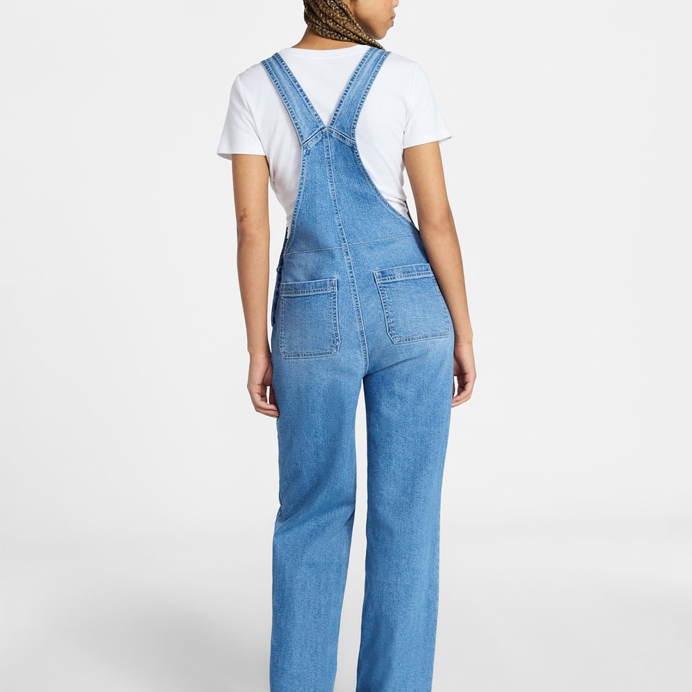 Women's Relaxed Wide Leg Overalls - Image 2