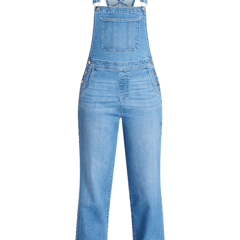 Women's Relaxed Wide Leg Overalls - Image 4