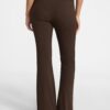 Women's Ribbed Knit Flare Pants - Image 3