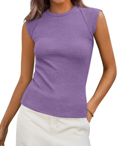 Women's Ribbed Tank Top - Image 27