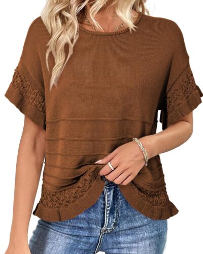 Women's Short Sleeve Sweater - Image 13