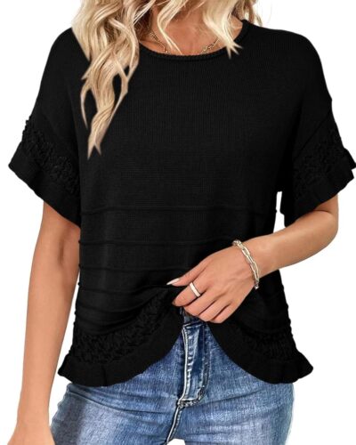 Women's Short Sleeve Sweater - Image 14