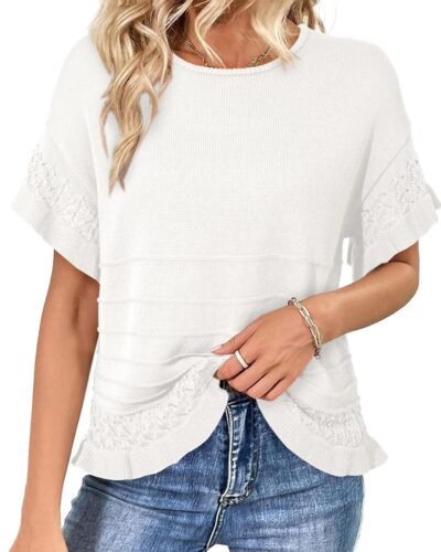 Women's Short Sleeve Sweater - Image 15