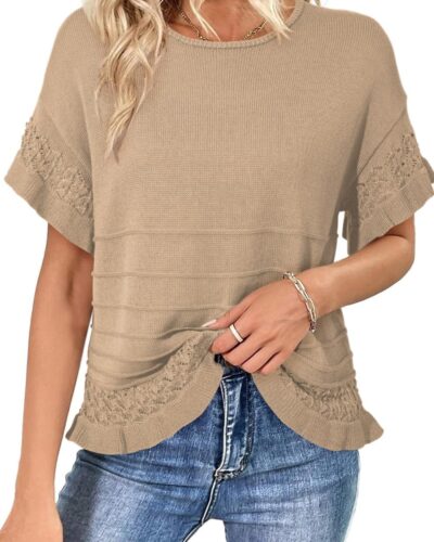 Women's Short Sleeve Sweater - Image 16