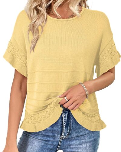 Women's Short Sleeve Sweater - Image 17