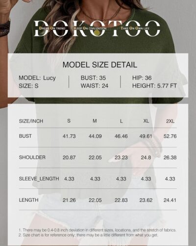 Women's Short Sleeve Sweater - Image 6
