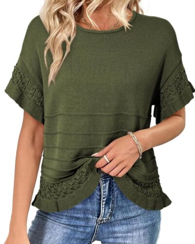 Women's Short Sleeve Sweater - Image 8