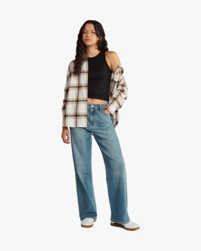 Women's Slouchy Flannel Shirt