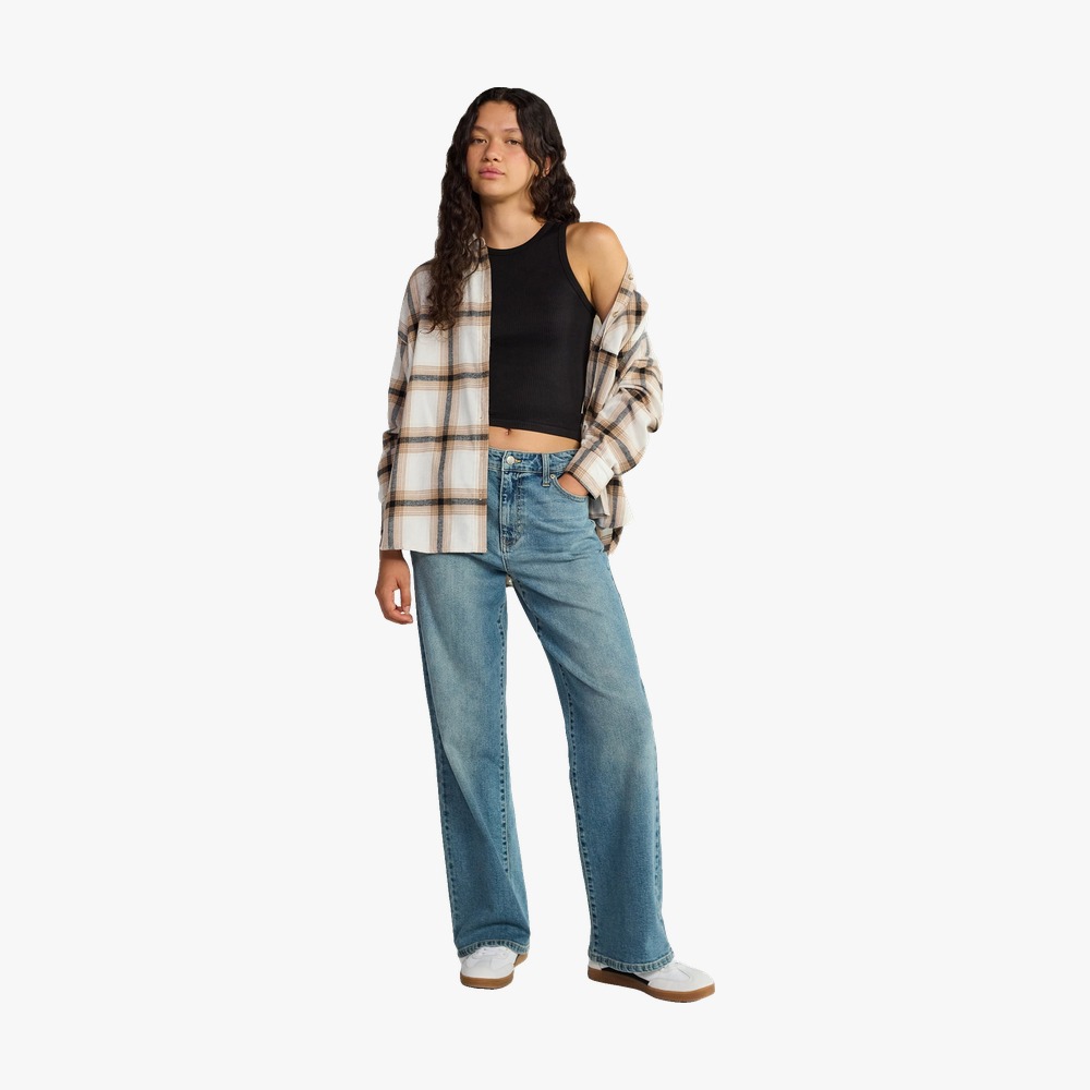Women's Slouchy Flannel Shirt